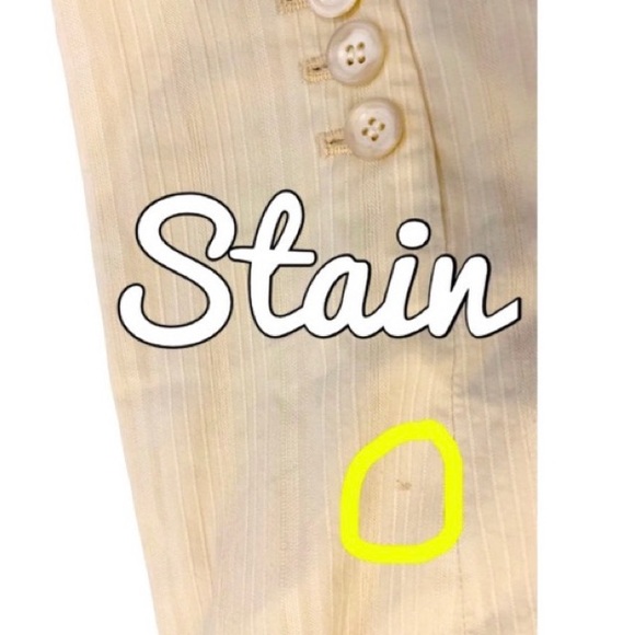 Ann Taylor Cream Striped Blazer Jacket, Size 8 - Picture 11 of 16